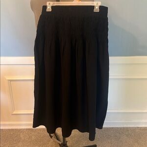 a new day Black Smocked Skirt NWOT